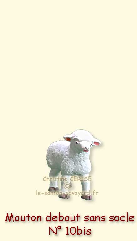 N°10bis Mouton debout sans socle